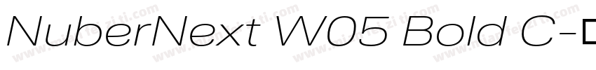 NuberNext W05 Bold C字体转换
